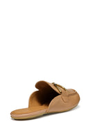 Geox Women Beige Palmaria Buckled Leather Sandals | Derimod Geox Women Beige Palmaria Buckled Leather Sandals | Derimod