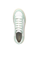 Geox Women White Spherica Ec4.1 Lace-Up Thick-Soled Leather Sneaker | Derimod Geox Women White Spherica Ec4.1 Lace-Up Thick-Soled Leather Sneaker | Derimod