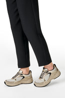 Geox Women Beige D Zarvıa A - Mesh+Pearl.Gbk Lace-Up Thick Sole Leather Sneaker | Derimod Geox Women Beige D Zarvıa A - Mesh+Pearl.Gbk Lace-Up Thick Sole Leather Sneaker | Derimod