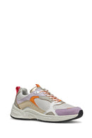 Geox Women's Multi-Colored Zarvia Lace-Up Thick-Soled Leather Sneaker | Derimod Geox Women's Multi-Colored Zarvia Lace-Up Thick-Soled Leather Sneaker | Derimod