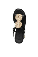 Geox Women Black D Maddalusiac Buckled Leather Sandal | Derimod Geox Women Black D Maddalusiac Buckled Leather Sandal | Derimod