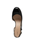 Geox Women Black Virnilisa 65 Open Back Thick Heel Leather Shoe | Derimod Geox Women Black Virnilisa 65 Open Back Thick Heel Leather Shoe | Derimod