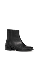 Geox Women Black D Camexıa Zippered Leather Classic Boot | Derimod Geox Women Black D Camexıa Zippered Leather Classic Boot | Derimod