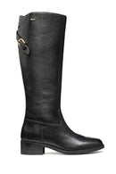 Geox Women Black D Camexia Np Abx Zippered Leather Boot | Derimod Geox Women Black D Camexia Np Abx Zippered Leather Boot | Derimod