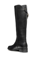 Geox Women Black D Camexia Np Abx Zippered Leather Boot | Derimod Geox Women Black D Camexia Np Abx Zippered Leather Boot | Derimod