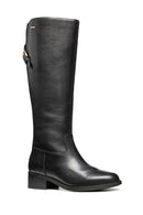 Geox Women Black D Camexia Np Abx Zippered Leather Boot | Derimod Geox Women Black D Camexia Np Abx Zippered Leather Boot | Derimod