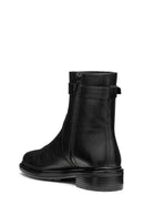 Geox Women Black D Walk Pleasure A - Goat Lea Zippered Leather Boot | Derimod Geox Women Black D Walk Pleasure A - Goat Lea Zippered Leather Boot | Derimod