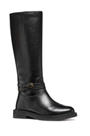 Geox Women Black D Serılda A - Smo.Lea Zippered Leather Boot | Derimod Geox Women Black D Serılda A - Smo.Lea Zippered Leather Boot | Derimod