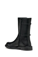 Geox Kadın Siyah D Serılda B - Smo.Lea Fermuarlı Tokalı Deri Çizme | Derimod Geox Kadın Siyah D Serılda B - Smo.Lea Fermuarlı Tokalı Deri Çizme | Derimod