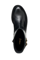 Geox Kadın Siyah D Serılda B - Smo.Lea Fermuarlı Tokalı Deri Çizme | Derimod Geox Kadın Siyah D Serılda B - Smo.Lea Fermuarlı Tokalı Deri Çizme | Derimod