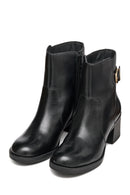 Geox Kadın Siyah D Serılda 60 A - Smo.Lea Tokalı Fermuarlı Topuklu Deri Bot | Derimod Geox Kadın Siyah D Serılda 60 A - Smo.Lea Tokalı Fermuarlı Topuklu Deri Bot | Derimod