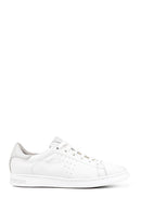 Geox Women's White Jaysen Lace-Up Leather Sneaker | Derimod Geox Women's White Jaysen Lace-Up Leather Sneaker | Derimod
