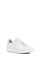Geox Women's White Jaysen Lace-Up Leather Sneaker | Derimod Geox Women's White Jaysen Lace-Up Leather Sneaker | Derimod