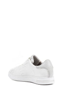 Geox Women's White Jaysen Lace-Up Leather Sneaker | Derimod Geox Women's White Jaysen Lace-Up Leather Sneaker | Derimod