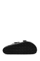 Birkenstock Men's Black Double Buckle Arizona Eva Slippers | Derimod Birkenstock Men's Black Double Buckle Arizona Eva Slippers | Derimod