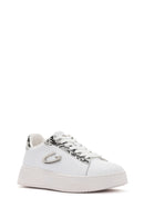 Alberto Guardiani Kadın Beyaz New Era Bağcıklı Deri Sneaker | Derimod Alberto Guardiani Kadın Beyaz New Era Bağcıklı Deri Sneaker | Derimod