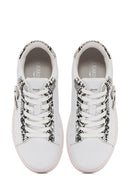 Alberto Guardiani Kadın Beyaz New Era Bağcıklı Deri Sneaker | Derimod Alberto Guardiani Kadın Beyaz New Era Bağcıklı Deri Sneaker | Derimod