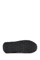 Alberto Guardiani Women's Black Wen Thick-Soled Lace-Up Glittery Leather Sneakers | Derimod Alberto Guardiani Women's Black Wen Thick-Soled Lace-Up Glittery Leather Sneakers | Derimod