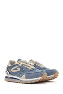 Alberto Guardiani Kadın Mavi Wen Kalın Tabanlı Bağcıklı Taşlı Sneaker | Derimod Alberto Guardiani Kadın Mavi Wen Kalın Tabanlı Bağcıklı Taşlı Sneaker | Derimod