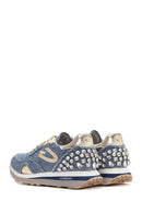 Alberto Guardiani Kadın Mavi Wen Kalın Tabanlı Bağcıklı Taşlı Sneaker | Derimod Alberto Guardiani Kadın Mavi Wen Kalın Tabanlı Bağcıklı Taşlı Sneaker | Derimod