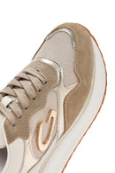 Alberto Guardiani Kadın Bej Louise Kalın Tabanlı Bağcıklı Deri Sneaker | Derimod Alberto Guardiani Kadın Bej Louise Kalın Tabanlı Bağcıklı Deri Sneaker | Derimod