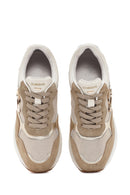 Alberto Guardiani Kadın Bej Louise Kalın Tabanlı Bağcıklı Deri Sneaker | Derimod Alberto Guardiani Kadın Bej Louise Kalın Tabanlı Bağcıklı Deri Sneaker | Derimod