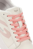 Alberto Guardiani Kadın Bej New Era Bağcıklı Deri Sneaker | Derimod Alberto Guardiani Kadın Bej New Era Bağcıklı Deri Sneaker | Derimod