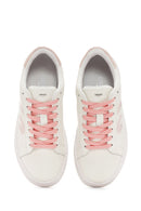 Alberto Guardiani Kadın Bej New Era Bağcıklı Deri Sneaker | Derimod Alberto Guardiani Kadın Bej New Era Bağcıklı Deri Sneaker | Derimod