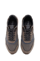 Alberto Guardiani Men's Mink Winner Thick Soled Leather Sneaker | Derimod Alberto Guardiani Men's Mink Winner Thick Soled Leather Sneaker | Derimod