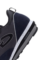 Alberto Guardiani Men's Navy Blue Gray Wen Thick Soled Sneaker | Derimod Alberto Guardiani Men's Navy Blue Gray Wen Thick Soled Sneaker | Derimod