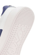 Alberto Guardiani Men's White New Era Lace-Up Leather Sneakers | Derimod Alberto Guardiani Men's White New Era Lace-Up Leather Sneakers | Derimod