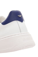 Alberto Guardiani Men's White New Era Lace-Up Leather Sneakers | Derimod Alberto Guardiani Men's White New Era Lace-Up Leather Sneakers | Derimod