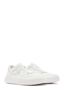 Alberto Guardiani Erkek Beyaz New Era Bağcıklı Deri Sneaker | Derimod Alberto Guardiani Erkek Beyaz New Era Bağcıklı Deri Sneaker | Derimod