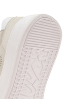 Alberto Guardiani Men's Beige New Era Lace-Up Leather Sneakers | Derimod Alberto Guardiani Men's Beige New Era Lace-Up Leather Sneakers | Derimod