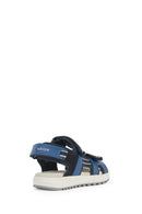 Geox Boy Navy Blue Alben Strappy Leather Sandals | Derimod Geox Boy Navy Blue Alben Strappy Leather Sandals | Derimod