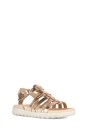 Geox Kız Çocuk Bakır Soleima Bantlı Deri Sandalet | Derimod Geox Kız Çocuk Bakır Soleima Bantlı Deri Sandalet | Derimod