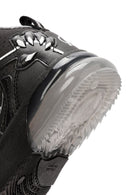 Geox Boy Black Grayjay Patterned Boots | Derimod Geox Boy Black Grayjay Patterned Boots | Derimod