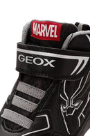 Geox Boy Black Grayjay Patterned Boots | Derimod Geox Boy Black Grayjay Patterned Boots | Derimod