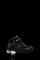 Geox Boy Black Grayjay Patterned Boots | Derimod Geox Boy Black Grayjay Patterned Boots | Derimod