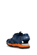 Geox Boy Navy Blue Borealis Sandals | Derimod Geox Boy Navy Blue Borealis Sandals | Derimod