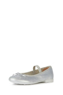 Geox Kız Çocuk Gümüş Plie Simli Babet | Derimod Geox Kız Çocuk Gümüş Plie Simli Babet | Derimod