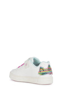 Geox Kız Çocuk Beyaz Skylin Deri Sneaker | Derimod Geox Kız Çocuk Beyaz Skylin Deri Sneaker | Derimod