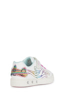 Geox Kız Çocuk Beyaz Skylin Deri Sneaker | Derimod Geox Kız Çocuk Beyaz Skylin Deri Sneaker | Derimod