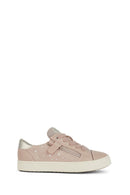 Geox Kız Çocuk Pembe Kilwi Fermuarlı Deri Sneaker | Derimod Geox Kız Çocuk Pembe Kilwi Fermuarlı Deri Sneaker | Derimod
