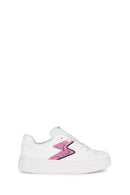 Geox Kız Çocuk Beyaz Mikiroshi Bantlı Deri Sneaker | Derimod Geox Kız Çocuk Beyaz Mikiroshi Bantlı Deri Sneaker | Derimod