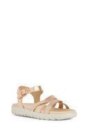 Geox Kız Çocuk Bakır Soleima Girl Simli Sandalet | Derimod Geox Kız Çocuk Bakır Soleima Girl Simli Sandalet | Derimod