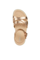 Geox Kız Çocuk Bakır Soleima Girl Simli Sandalet | Derimod Geox Kız Çocuk Bakır Soleima Girl Simli Sandalet | Derimod