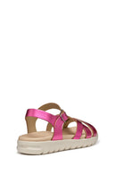 Geox Kız Çocuk Fuşya Anatomik Simli Sandalet | Derimod Geox Kız Çocuk Fuşya Anatomik Simli Sandalet | Derimod
