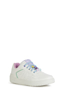 Geox Kız Çocuk Beyaz Washiba Bağcıklı Deri Sneaker | Derimod Geox Kız Çocuk Beyaz Washiba Bağcıklı Deri Sneaker | Derimod