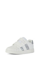 Geox Kız Çocuk Beyaz Eclyper Girl Simli Sneaker | Derimod Geox Kız Çocuk Beyaz Eclyper Girl Simli Sneaker | Derimod
